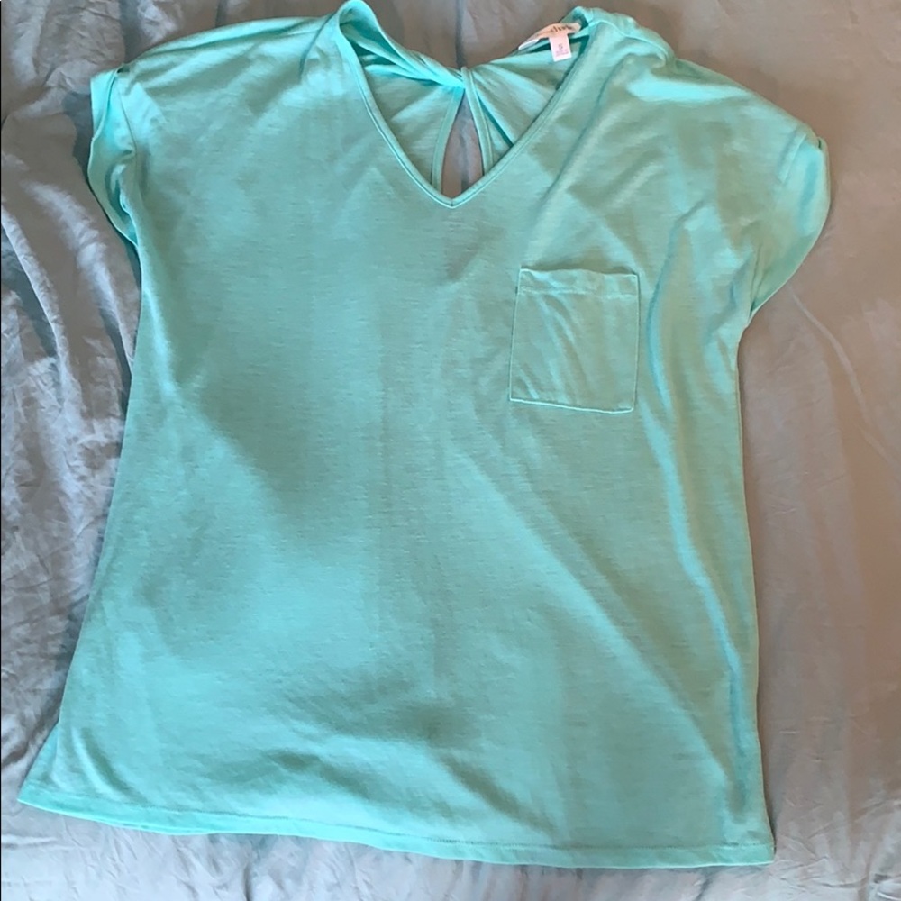 Turquoise top with Frocket